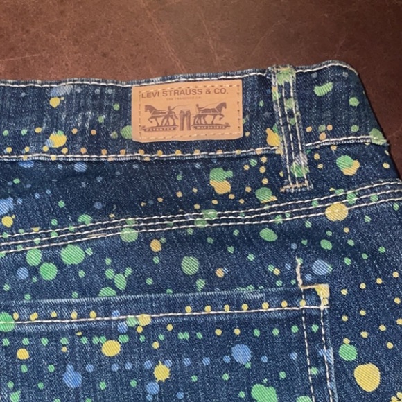 levi’s strauss paint splatter shorts 2012 - Picture 3 of 4